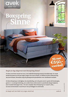 Brochure Avek boxspring Sinne