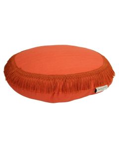 Trendhopper Rond Sierkussen Rood Franjes