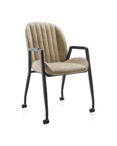 INHOUSE Eetkamerstoel met Arm Calci Mist