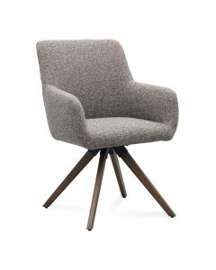 Trendhopper Eetkamerstoel met Arm Bora Bruin