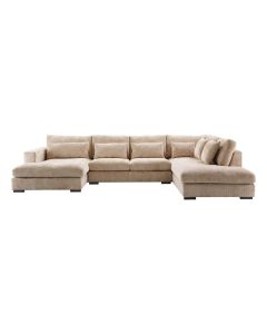 INHOUSE Comiso elementenbank rechts in beige met longchair en eilandopstelling
