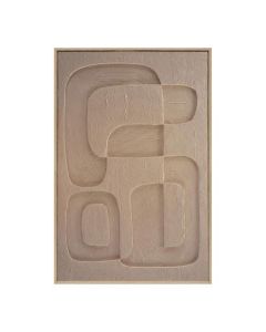 Ter Halle Wanddecoratie 3D Organisch Aardetint