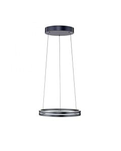 PURE E-Loop LED hanglamp in mystic grey met modern rond design en ge&iuml;ntegreerde LED verlichting