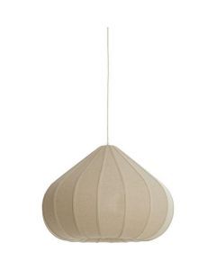 Hanglamp Zudeba Trendhopper linnen naturel, organische druppelvorm aan snoer