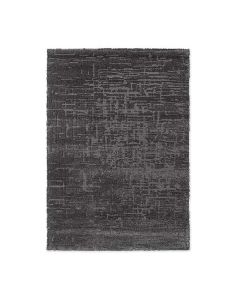 Vloerkleed Twinset van tencel en zuiver scheerwol, bovenaanzicht met verfijnde structuur en subtiel patroon.