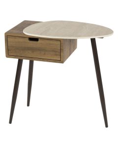 Nachtkastje Travino 1 Lade Rechts - Keramiek Travertin