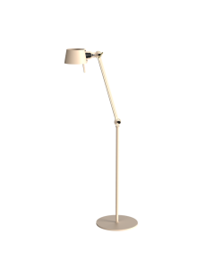 Tonone Bolt Floor vloerlamp met verstelbare arm in beige gepoedercoat staal