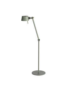 Tonone Bolt Floor vloerlamp in Flux Green met verstelbare arm en industri&euml;le uitstraling