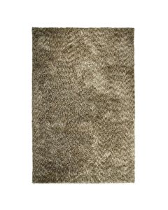 By-Boo vloerkleed Mixi hoogpolig in groen gem&ecirc;leerde tinten rechthoekig ontwerp