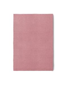 Handgeweven jute vloerkleed in blush roze kleur met natuurlijke structuur