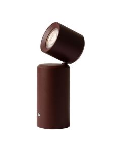 It's about RoMi tafellamp Milan in burgundy uitgevoerd in aluminium met verstelbare spot