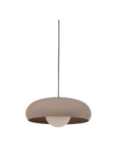 WOOOD Tivo hanglamp van hoogglans metaal in zandkleur met ronde vorm