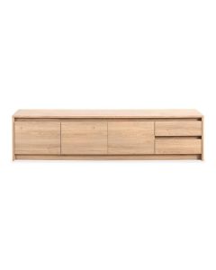 TV-meubel Quebec in Old Oak met drie deuren en twee lades