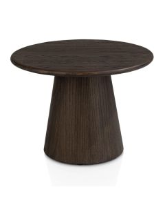 Henders & Hazel bijzettafel Ravello basalt 60 cm met rond blad en conische voet