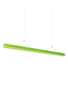 Tonone Bridge hanglamp in Toxic Green met lineair ontwerp en ge&iuml;ntegreerde ledverlichting.
