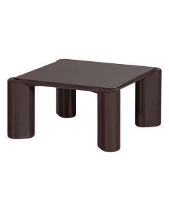 WOOOD Tiven salontafel in donkerbruin met hoogglans afwerking en afgeronde poten.