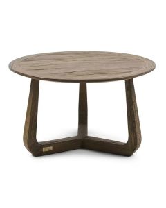 Rivi&egrave;ra Maison Miller ronde salontafel van gerecycled eikenhout 70 cm.