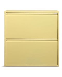 Spinder Design Billy 2 schoenenkast in Butter Yellow met twee kleppen
