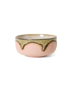 Dessert Bowl Gem van HKLIVING met gespikkelde basis en blauw glazuur