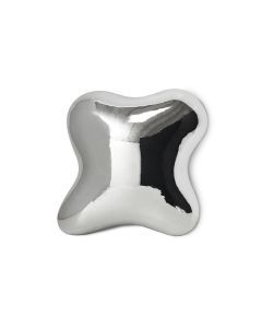 HKLIVING Wanddecoratie Orb Chrome met organische spiegelende vorm op een witte achtergrond