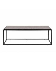 COCOmaison salontafel Stand Up met zwart frame en bruin marmerlook blad