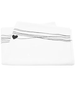 vtwonen Tafelloper Stripes With Heart 60x300 cm