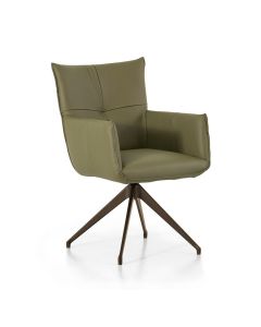 Montèl Eetkamerstoel met Arm Florita Leder