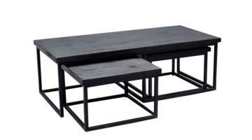 Trendhopper Salontafel Batam Zwart Set Van 3