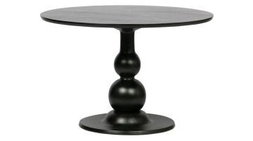 WOOOD Eettafel Blanco Diep Zwart Ø 120cm