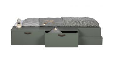 vtwonen Stage Bed Met Lades Grenen Soap 200x80cm (Excl. Lattenbodem)