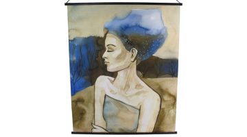 Trendhopper Wall Plaque Velvet Blue 140x170cm