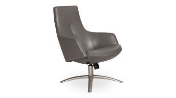 Conform Draaifauteuil Joy laag grijs