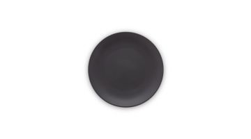 vtwonen Bord Matt Zwart 25,5 cm