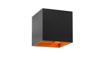 Highlight Wandlamp Square Zwart / Goud