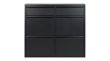 Spinder Design Schoenenkast Billy 6 Zwart