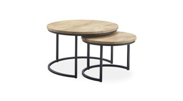 Profijt Meubel Bijzettafel Belcoo Mango Set van 2