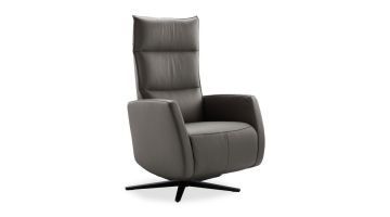 INHOUSE Relaxfauteuil Gearda Antraciet XS + Sta-Op