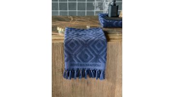 Rivièra Maison RM Chiq Towel Dark Blue 100x50 cm