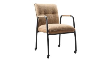 Profijt Meubel Eetkamerstoel Alzy op wieltjes