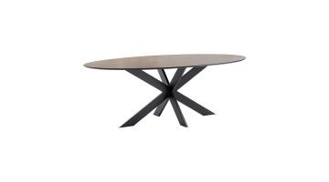 INHOUSE Eettafel Canarias Ovaal Bruin 120x220 cm