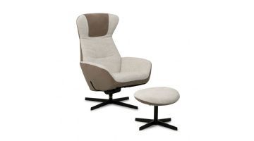 Montèl Draaifauteuil Yani Combi Met Voetenbank