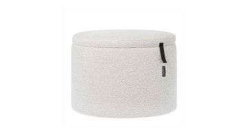 Riverdale Opberg Poef Didi Boucle Creme 30 cm