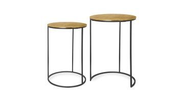 Riverdale Bijzettafel Merton Koper Set van 2