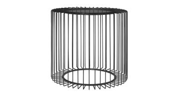 Riverdale Bijzettafel Rocco Zwart 50cm