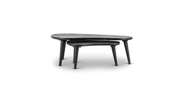 By-Boo Salontafel Guus Zwart Set van 2