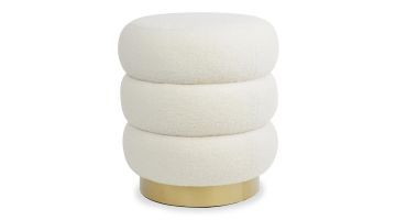 Trendhopper poef Teddy wit