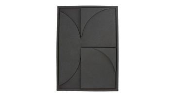 INHOUSE Wanddecoratie Plaque Polyresin Grey 2