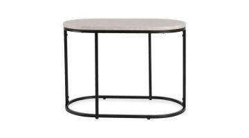 COCOmaison Bijzettafel Lina Taupe Ovaal