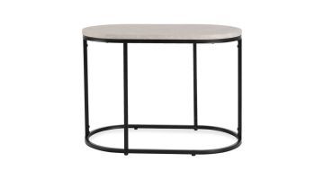 COCO maison Bijzettafel Lina Taupe Ovaal