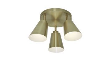 It's About RoMi Plafondlamp Bremen - 3 kap goud